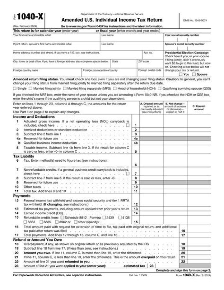 What is needed to fill out 1040?