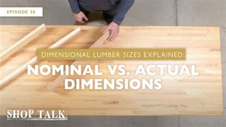 What is nominal width lumber?