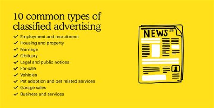 What is non classified advertisement?