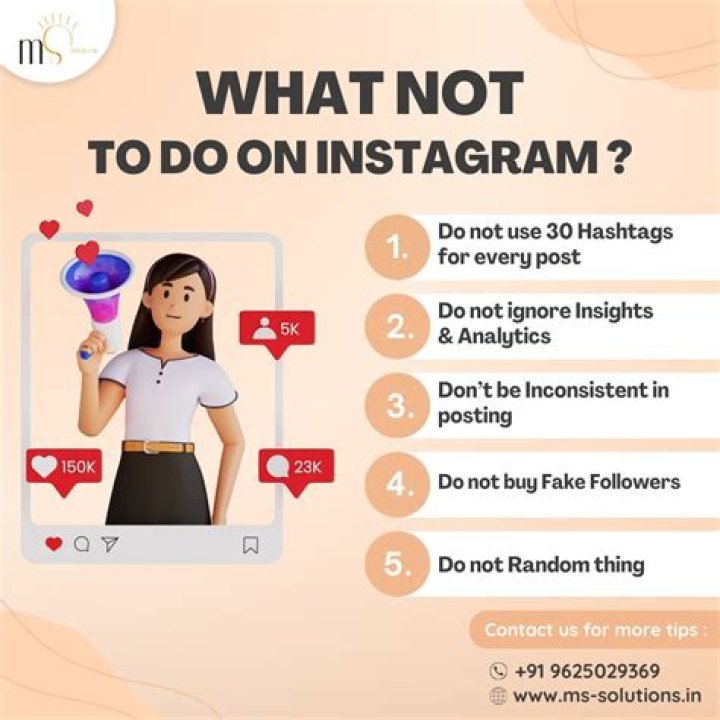 What is not allowed on Instagram?