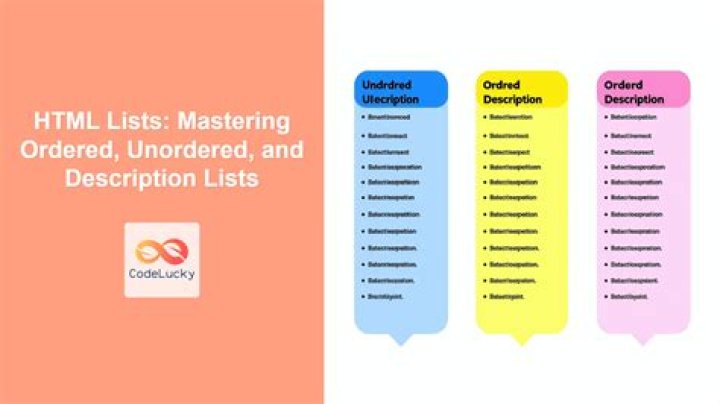 What is ordered and unordered list?