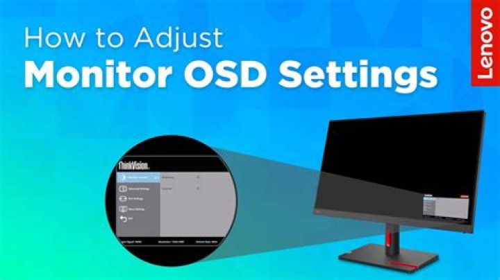 What is OSD setting on monitor?