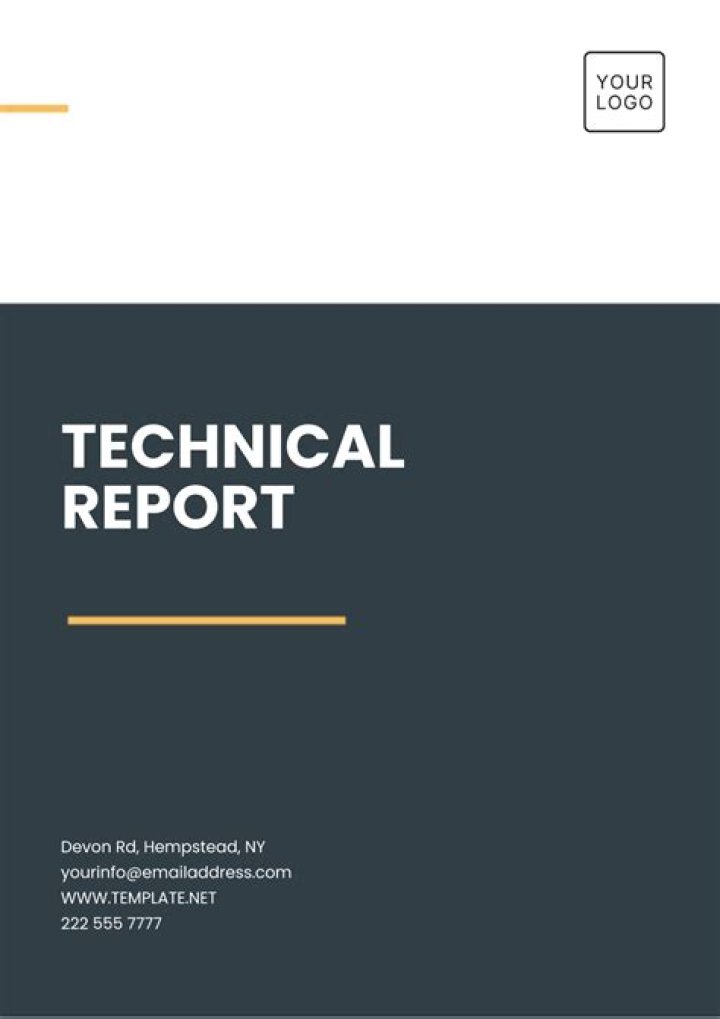 What is technical report format?