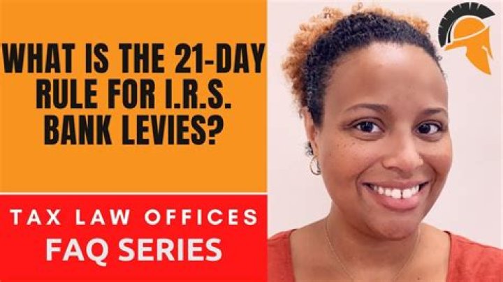 What is the 21 day rule?