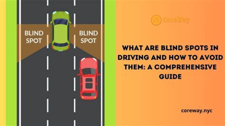 What is the best position for your vehicle to avoid blind spots?
