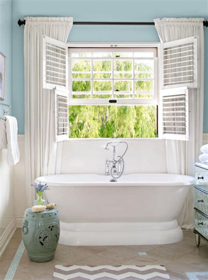 What is the best window covering for a bathroom?