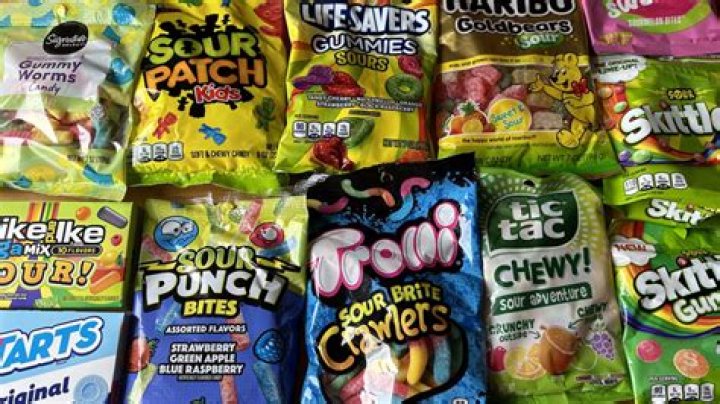 What is the coating on sour candy?