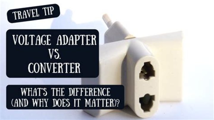 What is the difference between a voltage converter and an adapter?
