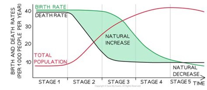 What is the difference between birth rate and death rate?