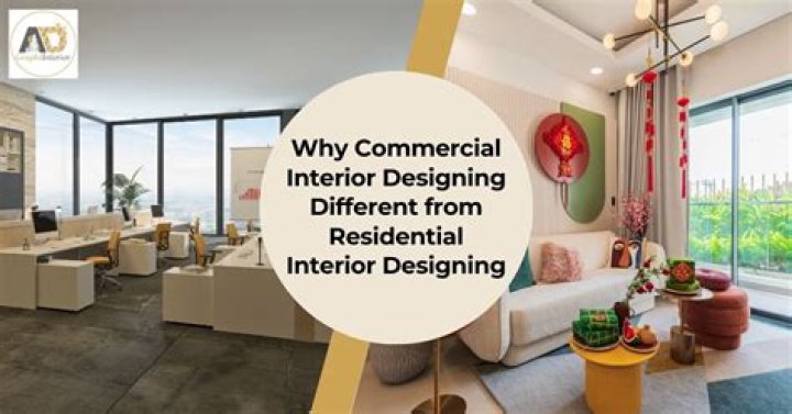 What is the difference between commercial and residential interior design?