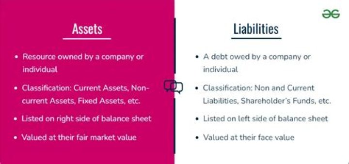 What is the difference between liabilities and assets?
