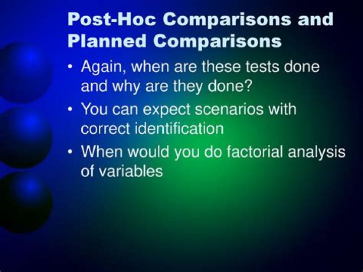 What is the difference between planned comparisons and post hoc tests?