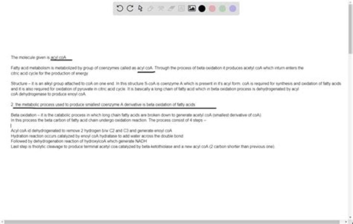 What is the function of CoA sh?