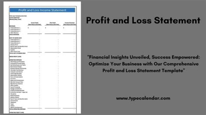 What is the importance of profit and loss statement?