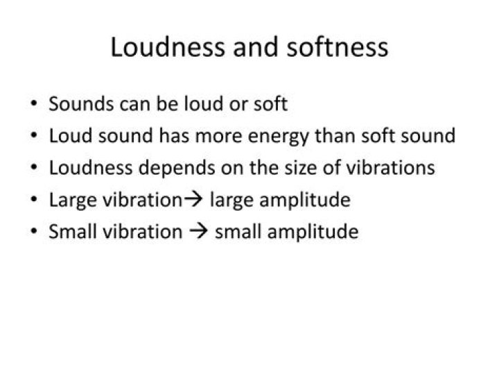 What is the loudness or softness of a sound?