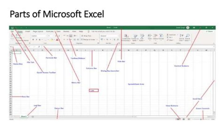 What is the parts and function of MS Excel?