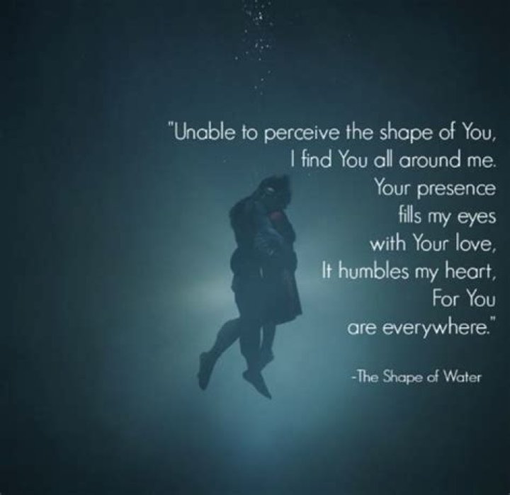 What is the poem used at the end of the movie the shape of water?