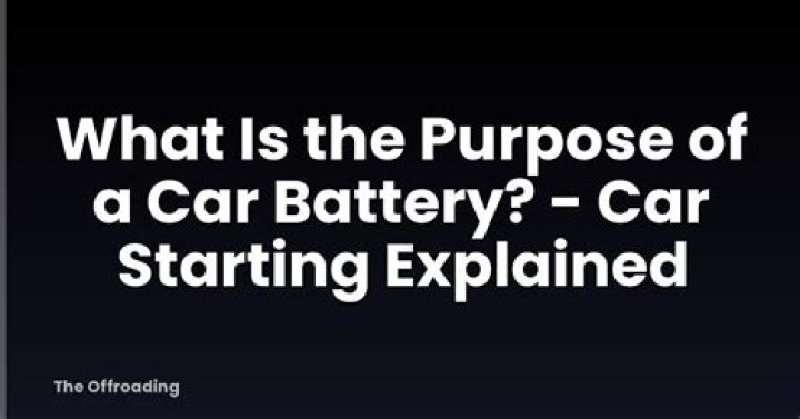 What is the purpose of a car?