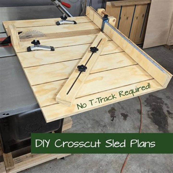 What is the purpose of a table saw sled?