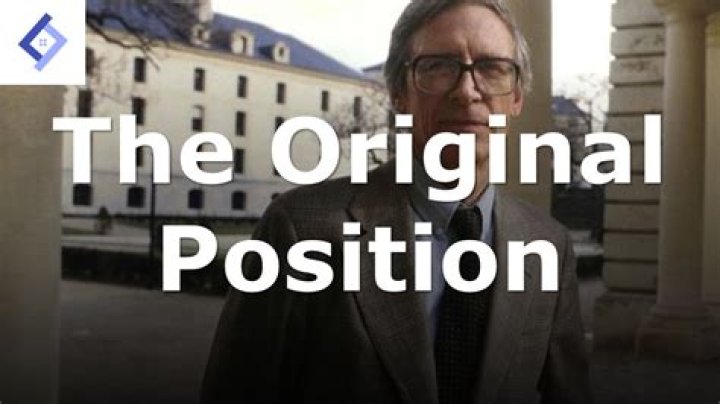 What is the purpose of the original position?