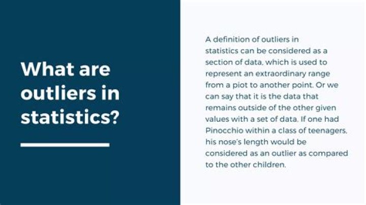What is the statistical definition of outliers?