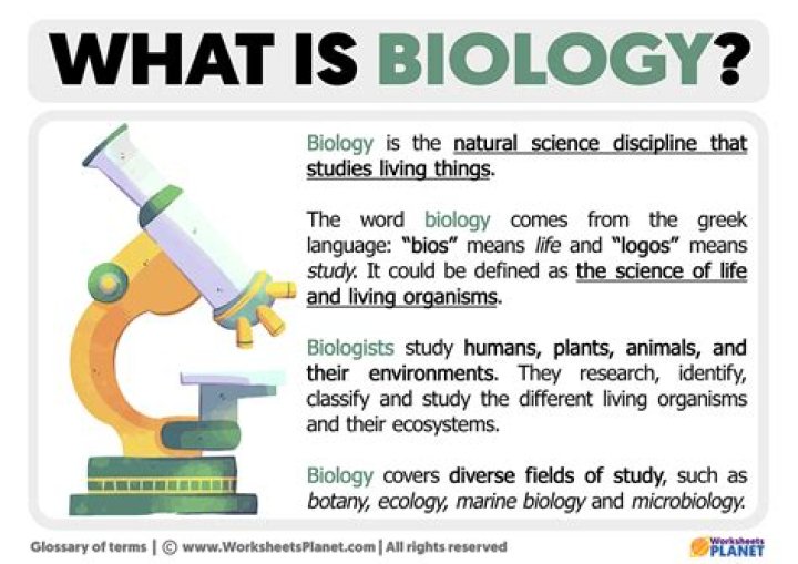 What is the study of biology defined as?
