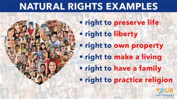 What is the theory of natural rights?