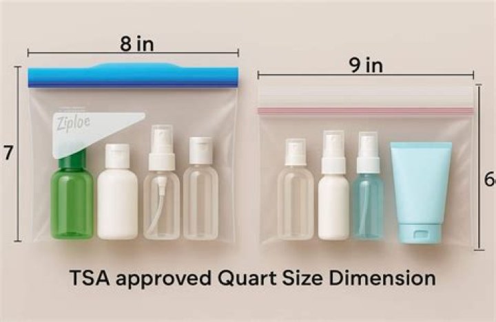What is the travel size for toiletries?