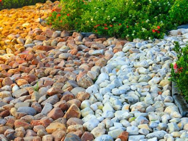 What kind of stone goes around a pool?