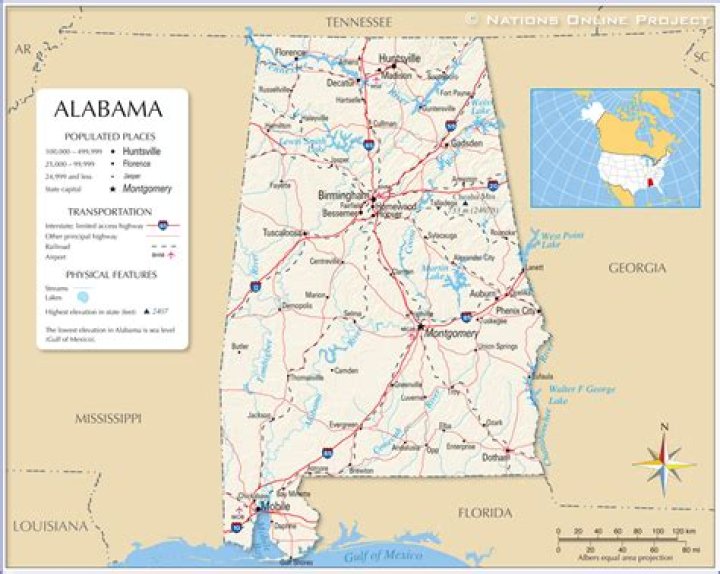 What number state is Alabama?
