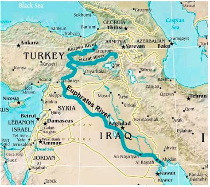 What region is the Tigris and Euphrates River in?