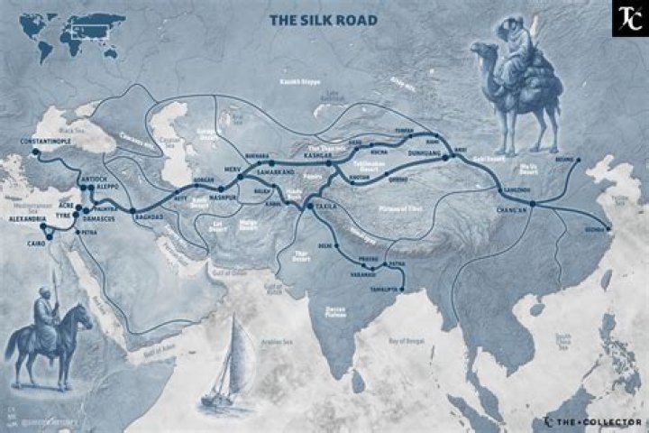 What role did kushans play on the Silk Road?