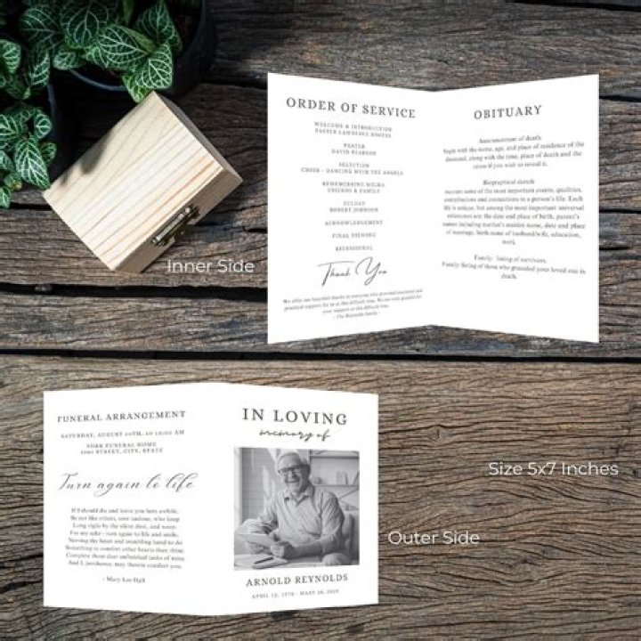 What should be included in a memorial program?