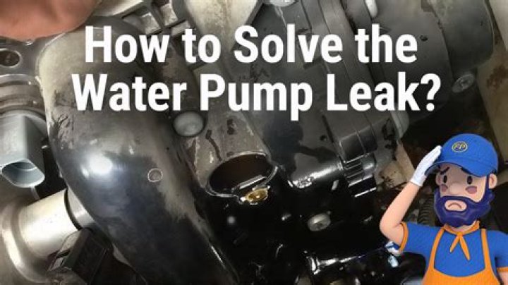 What to do if water pump is leaking?