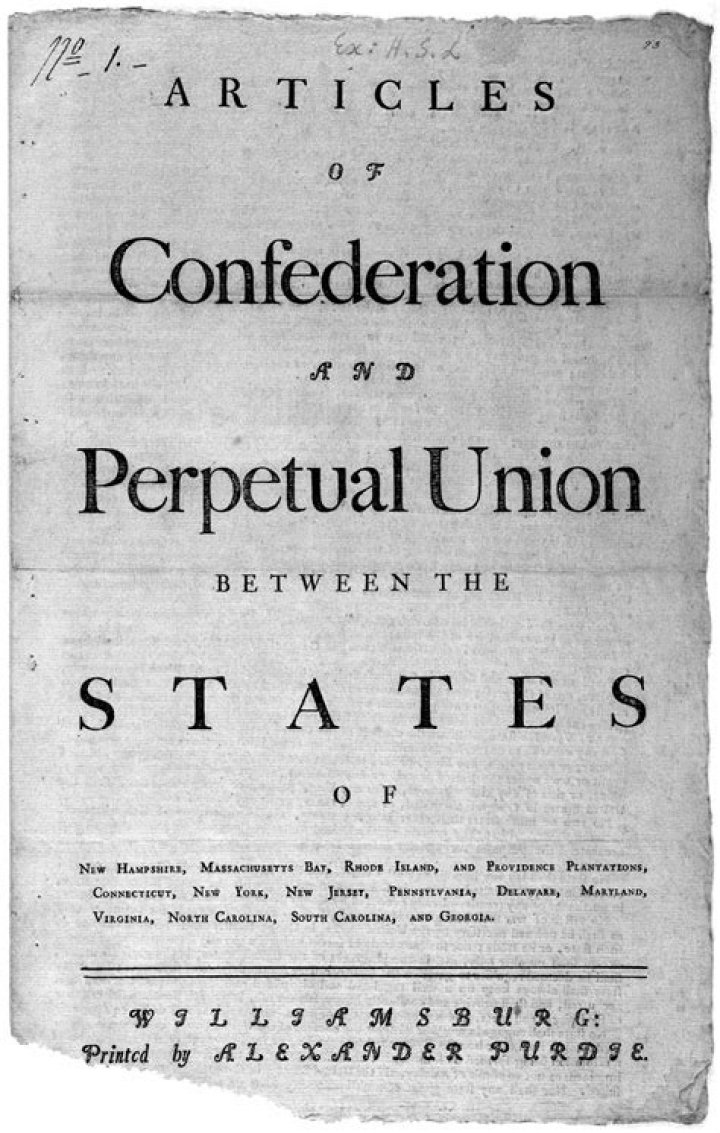What were the problems under the Articles of Confederation?