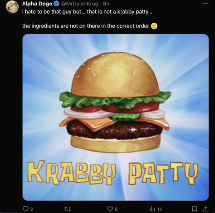 What would a Krabby Patty taste like?
