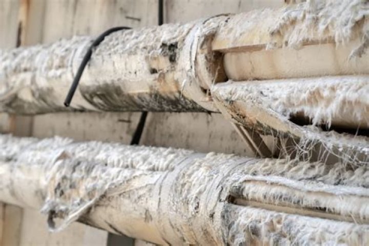 When was asbestos pipe insulation used?