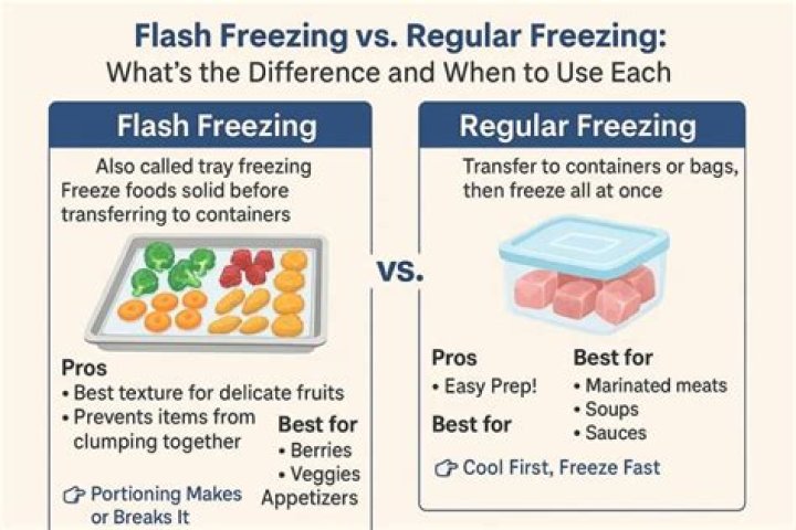 When was flash freezing invented?