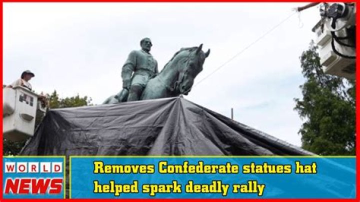 When were the Confederate statues built?