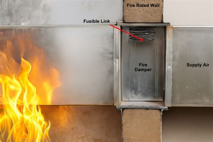 When would a fire damper be used?