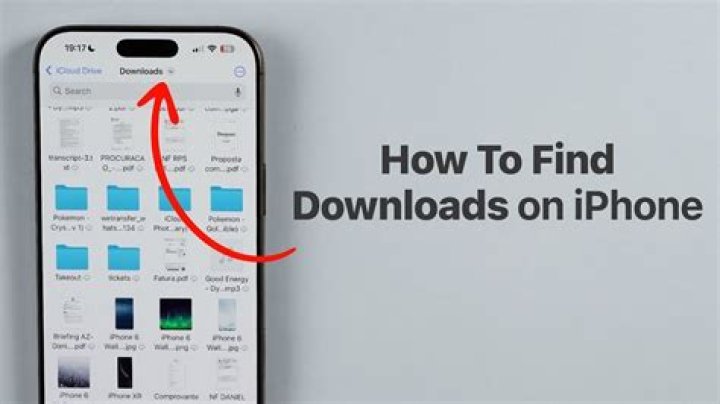 Where are my downloads on iPhone?