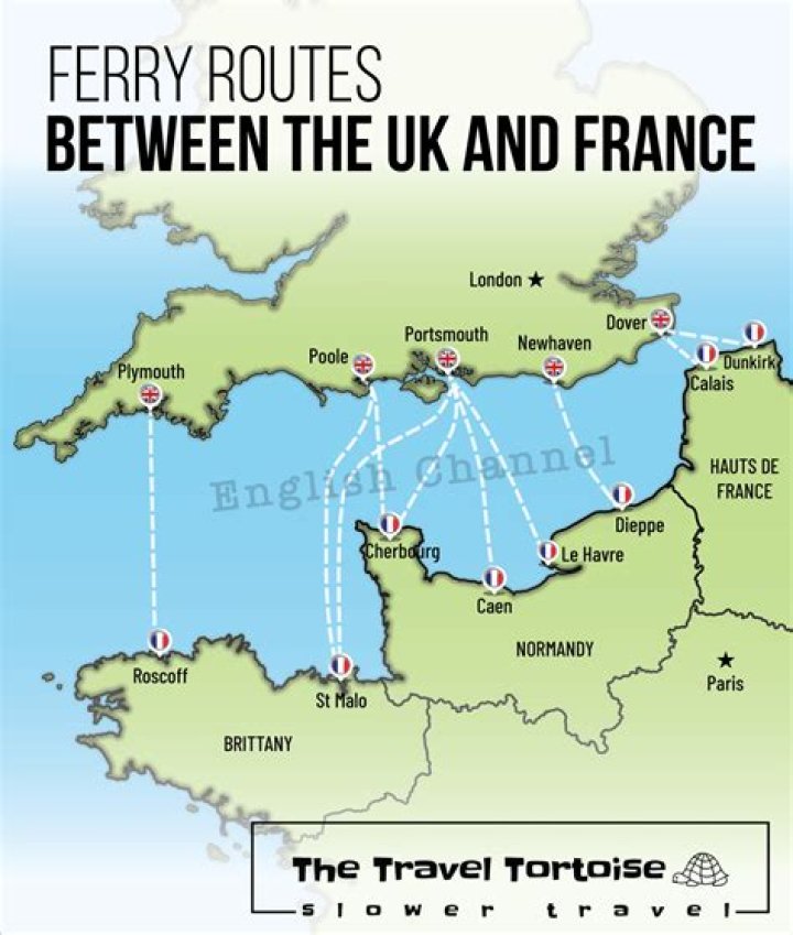 Where can you get a ferry to France from UK?