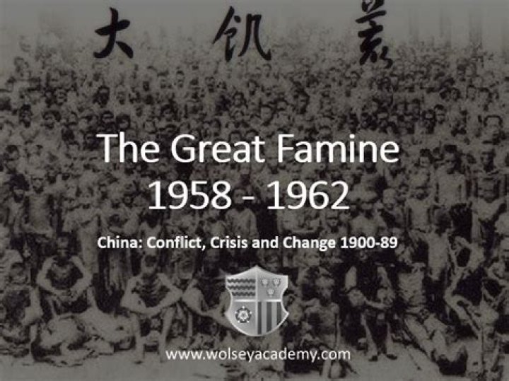Where did the great Chinese famine occur?