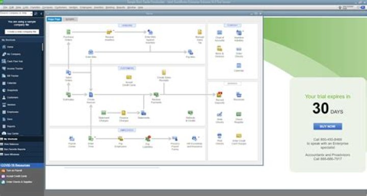 Where is the gear icon in QuickBooks 2018?