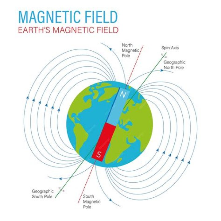 Where is the magnetic pole?