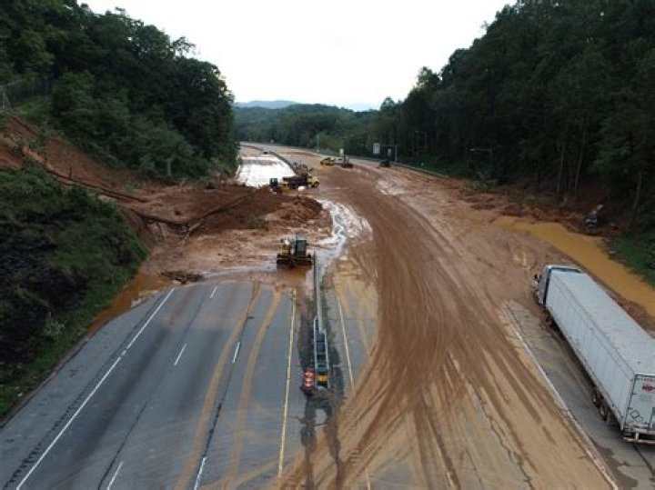 Where was the mudslide in California?