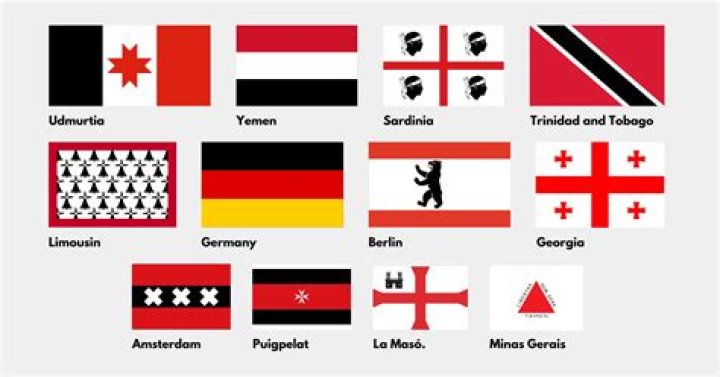 Which country has a flag with white stars?