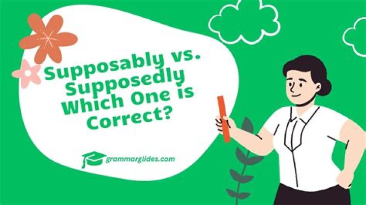Which is correct supposedly or Supposably?