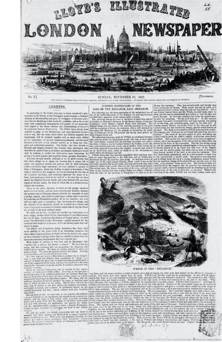 Which was the first newspaper in English?