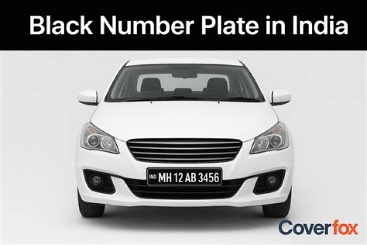 Who can use black number plates?